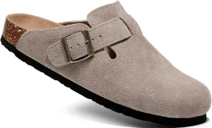 Clogs For Women, Womens Clogs And Mules House Slipers With Arch Support And Adjustable Buckle