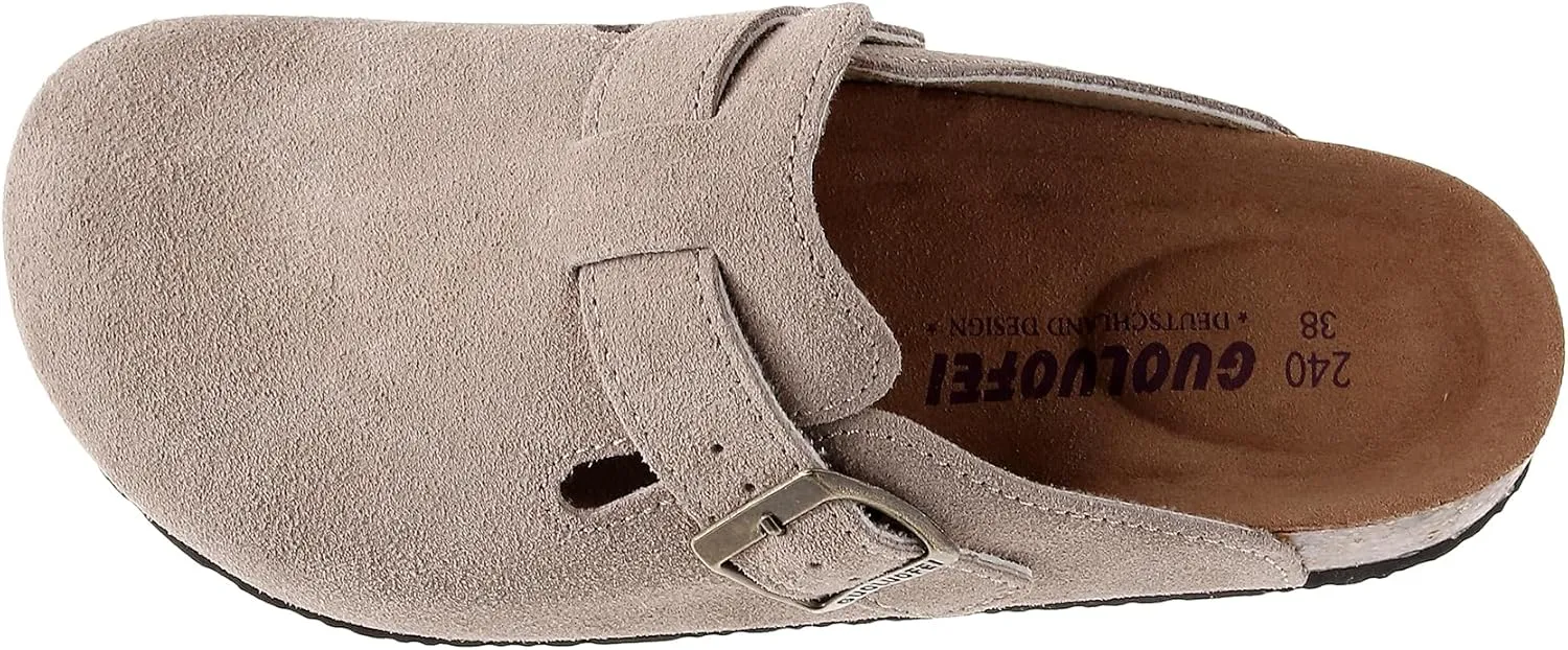 Clogs For Women, Womens Clogs And Mules House Slipers With Arch Support And Adjustable Buckle