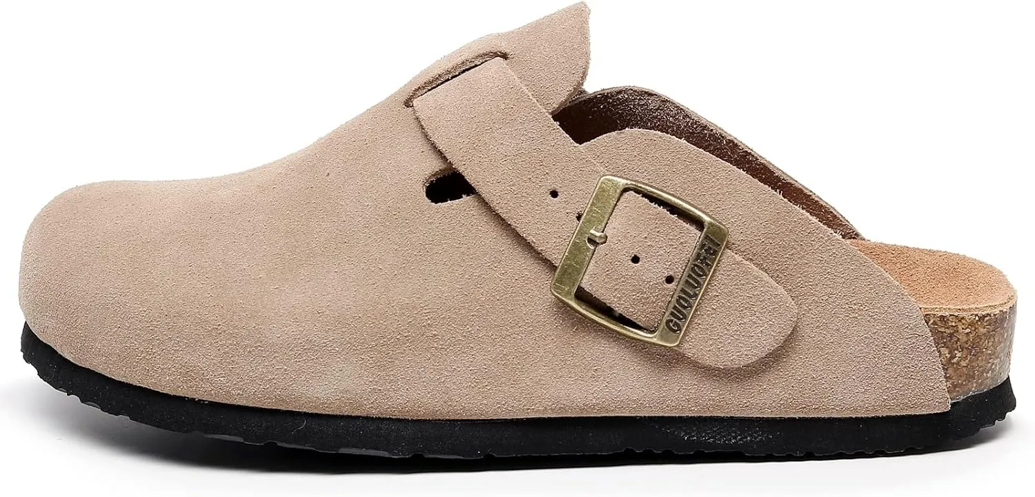 Clogs for Women, Womens Clogs- Mules House Slipers with Arch Support and Adjustable Buckle
