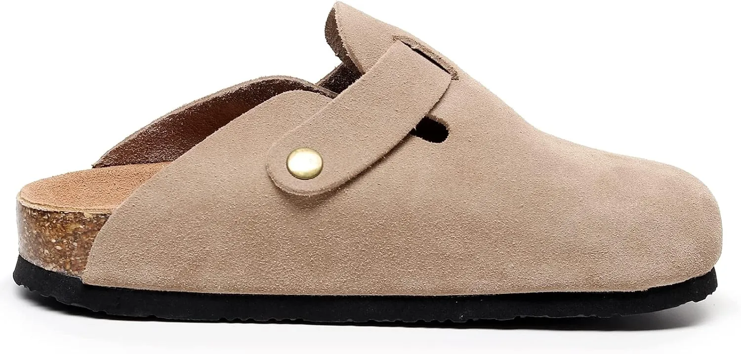 Clogs for Women, Womens Clogs- Mules House Slipers with Arch Support and Adjustable Buckle