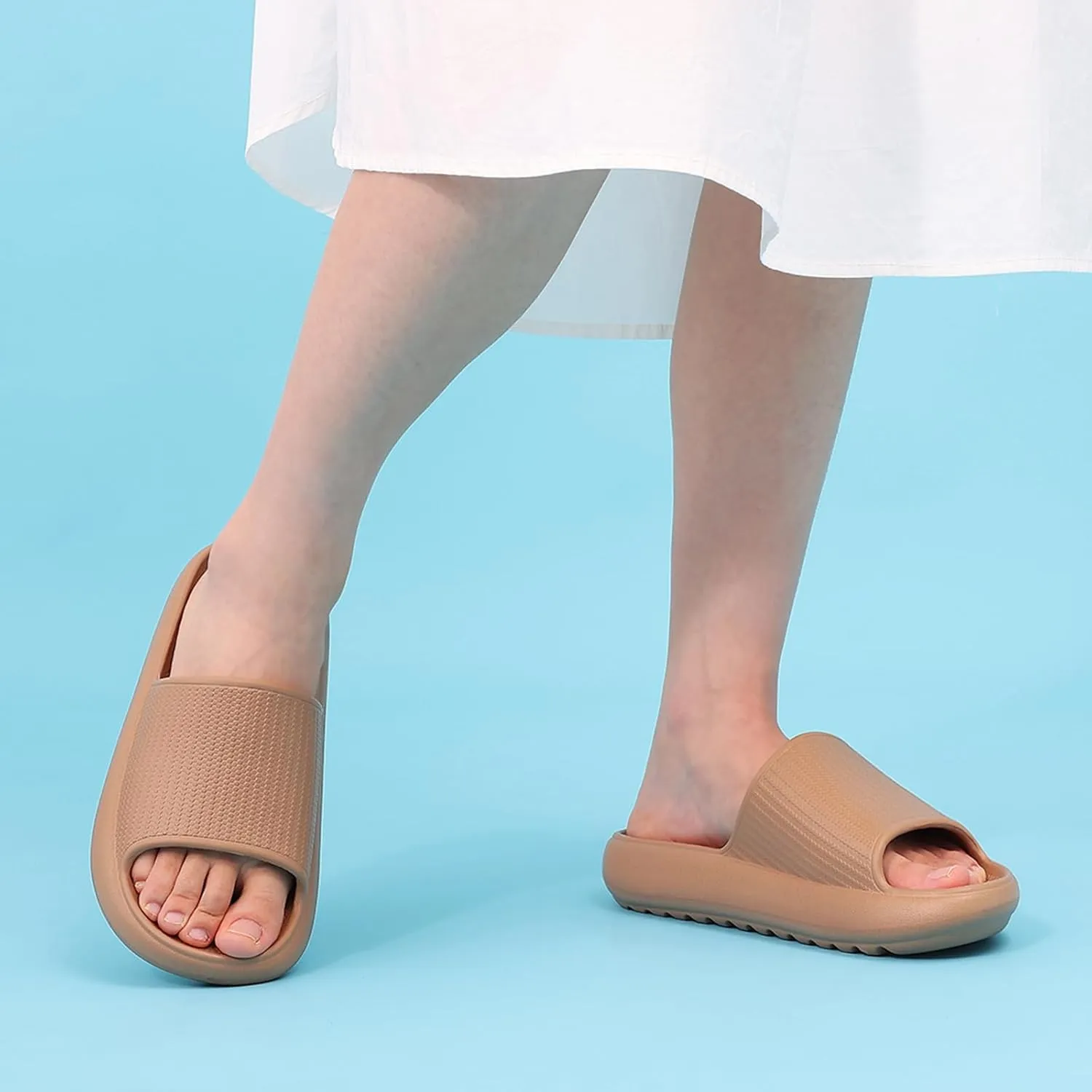 Comwarm Cloud Slide Sandals for Women Men Ultra Comfort Recovery Pillow Slippers Soft Summer Beach Shoes with Low Arch Support