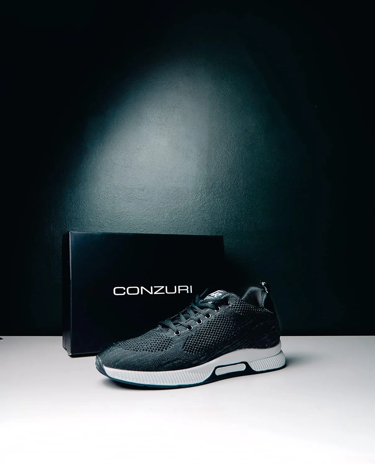 Conzuri Official V2 Cloud Runners Shoes for Men-Height Increasing Shoes Elevate Your Height by 2.4 Inches, Lightweight, Non-Slip Casual and Fashion Sneakers