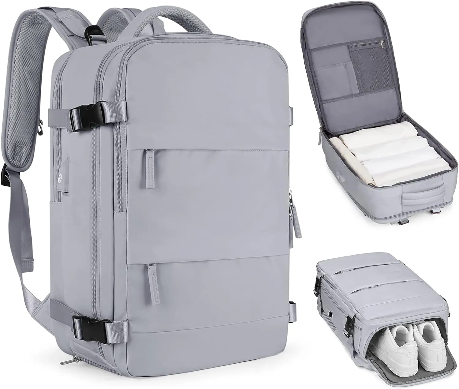 coofay Large Personal Item Travel Backpack For Women Men Airline Approved Carry On Flight Waterproof Sports Luggage Casual Daypack Small Hiking