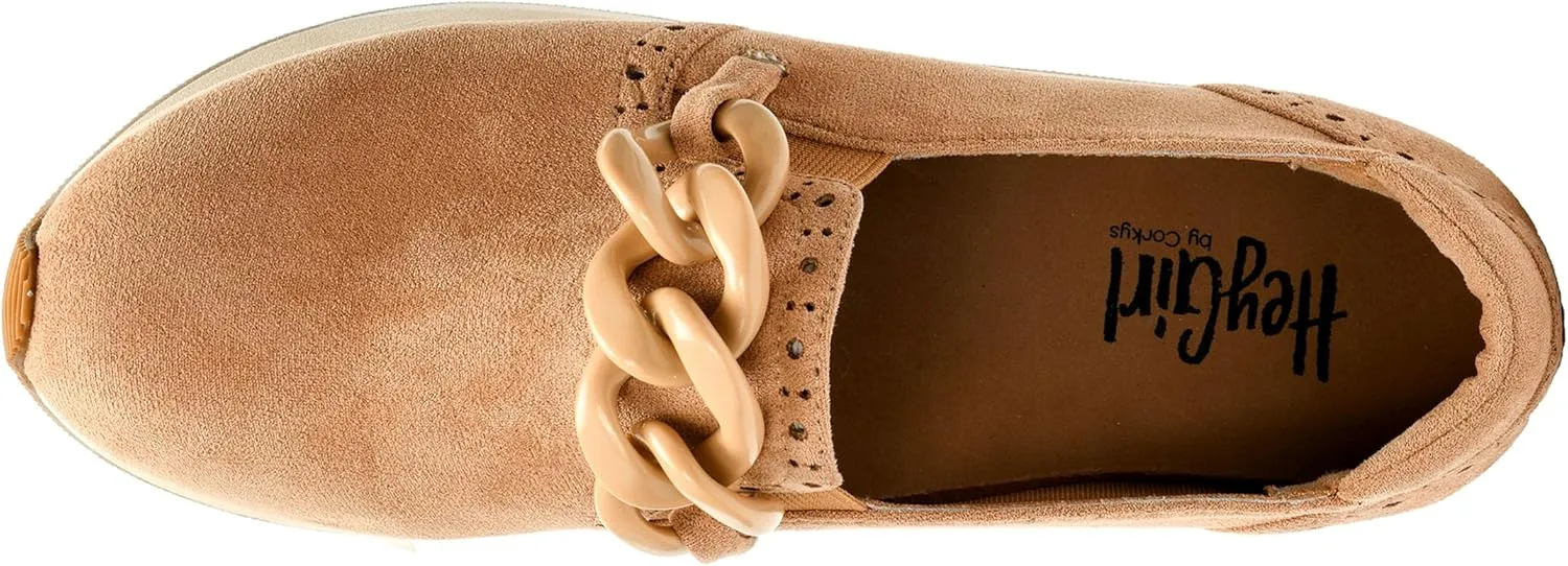 Corkys Footwear So What Slip-On 1.75-inch Platform Sneakers, Cushioned Insoles, Chunky Chain Detail, Comfortable, Stylish, Trendy Footwear