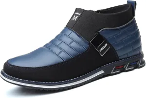 COSIDRAM Men Casual Shoes High-top Loafers Comfort Walking Sneakers Boots for Male