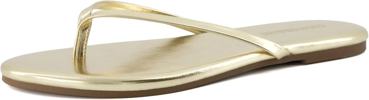 CUSHIONAIRE Cruise Women’s Minimalist Flip Flops – Ultra-Lightweight Summer Sandals with Non-Slip Sole
