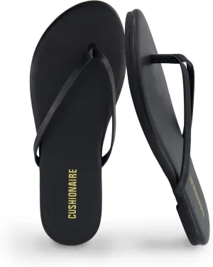 CUSHIONAIRE Cruise Women’s Minimalist Flip Flops – Ultra-Lightweight Summer Sandals with Non-Slip Sole