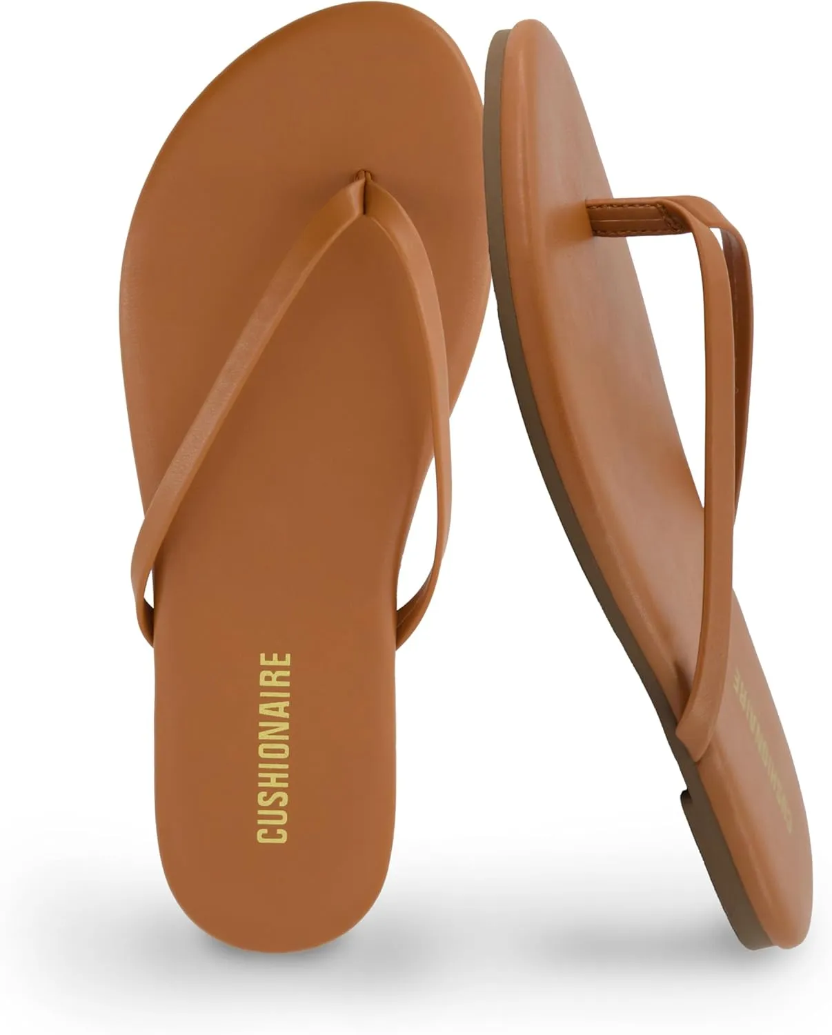 CUSHIONAIRE Cruise Women’s Minimalist Flip Flops – Ultra-Lightweight Summer Sandals with Non-Slip Sole