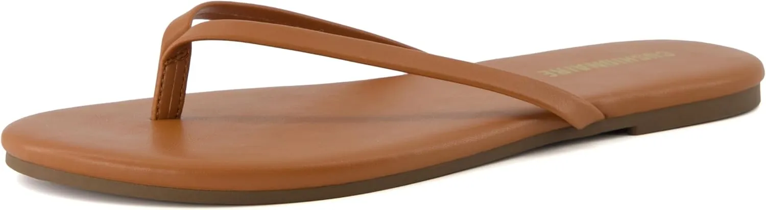 CUSHIONAIRE Cruise Women’s Minimalist Flip Flops – Ultra-Lightweight Summer Sandals with Non-Slip Sole