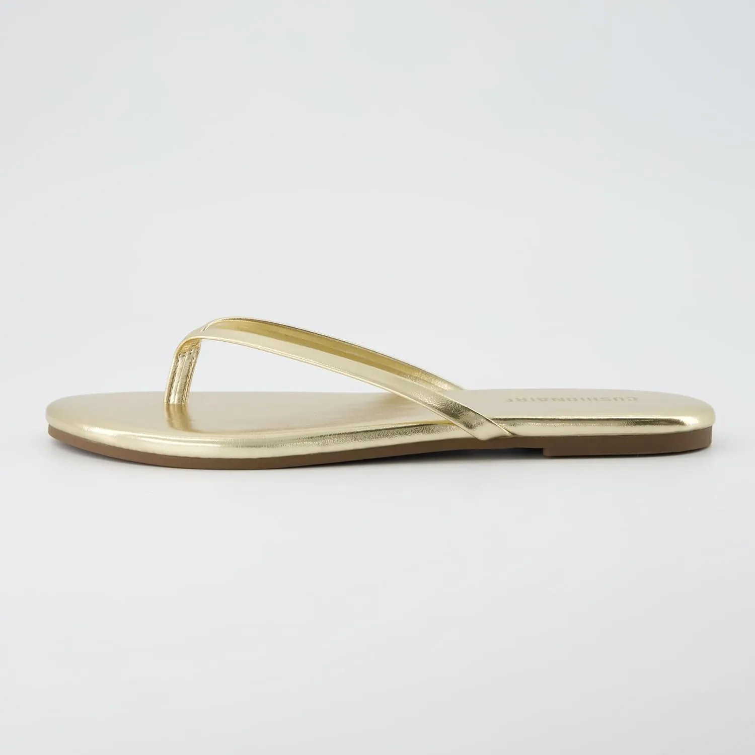 CUSHIONAIRE Cruise Women’s Minimalist Flip Flops – Ultra-Lightweight Summer Sandals with Non-Slip Sole
