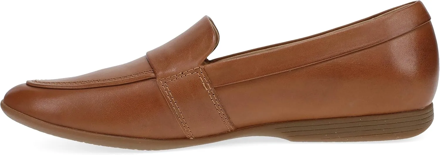 Dansko Linden Slip-On Loafers for Women - Comfortable Flat Shoes with Arch Support - Versatile Casual to Dressy Footwear - Lightweight Rubber Outsole