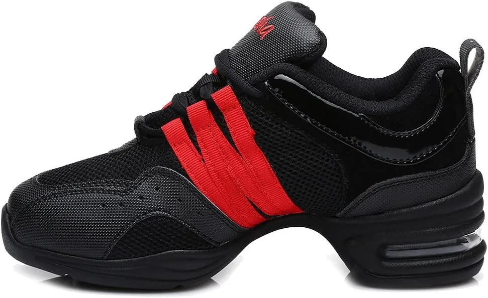 DKZSYIM Men and Women's Boost Dance Sneaker/Modern Jazz Ballroom Performance Dance-Sneakers Sports Shoes,Model B55/B56