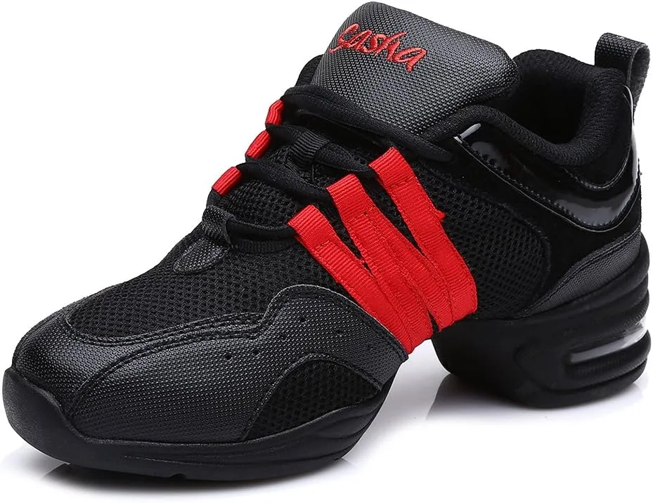DKZSYIM Men and Women's Boost Dance Sneaker/Modern Jazz Ballroom Performance Dance-Sneakers Sports Shoes,Model B55/B56