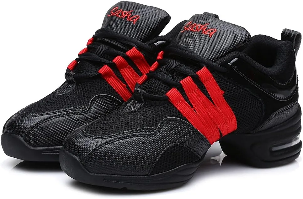 DKZSYIM Men and Women's Boost Dance Sneaker/Modern Jazz Ballroom Performance Dance-Sneakers Sports Shoes,Model B55/B56