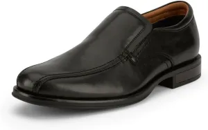 Dockers Mens Greer Dress Run Off Loafer Shoe, Black, 9 W