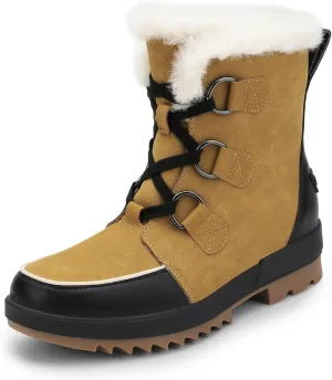 DREAM PAIRS Ankle Winter Boots for Women Snow Boots Anti-Slip Resistant Classic Warm Faux Fur Lined Lace Up for Outdoor Hiking Walking