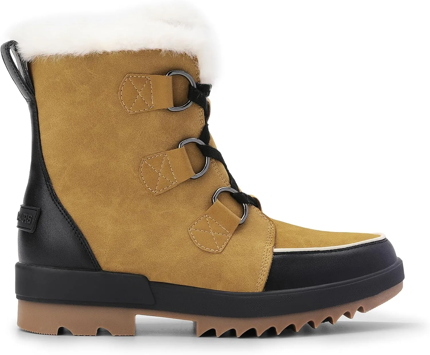 DREAM PAIRS Ankle Winter Boots for Women Snow Boots Anti-Slip Resistant Classic Warm Faux Fur Lined Lace Up for Outdoor Hiking Walking
