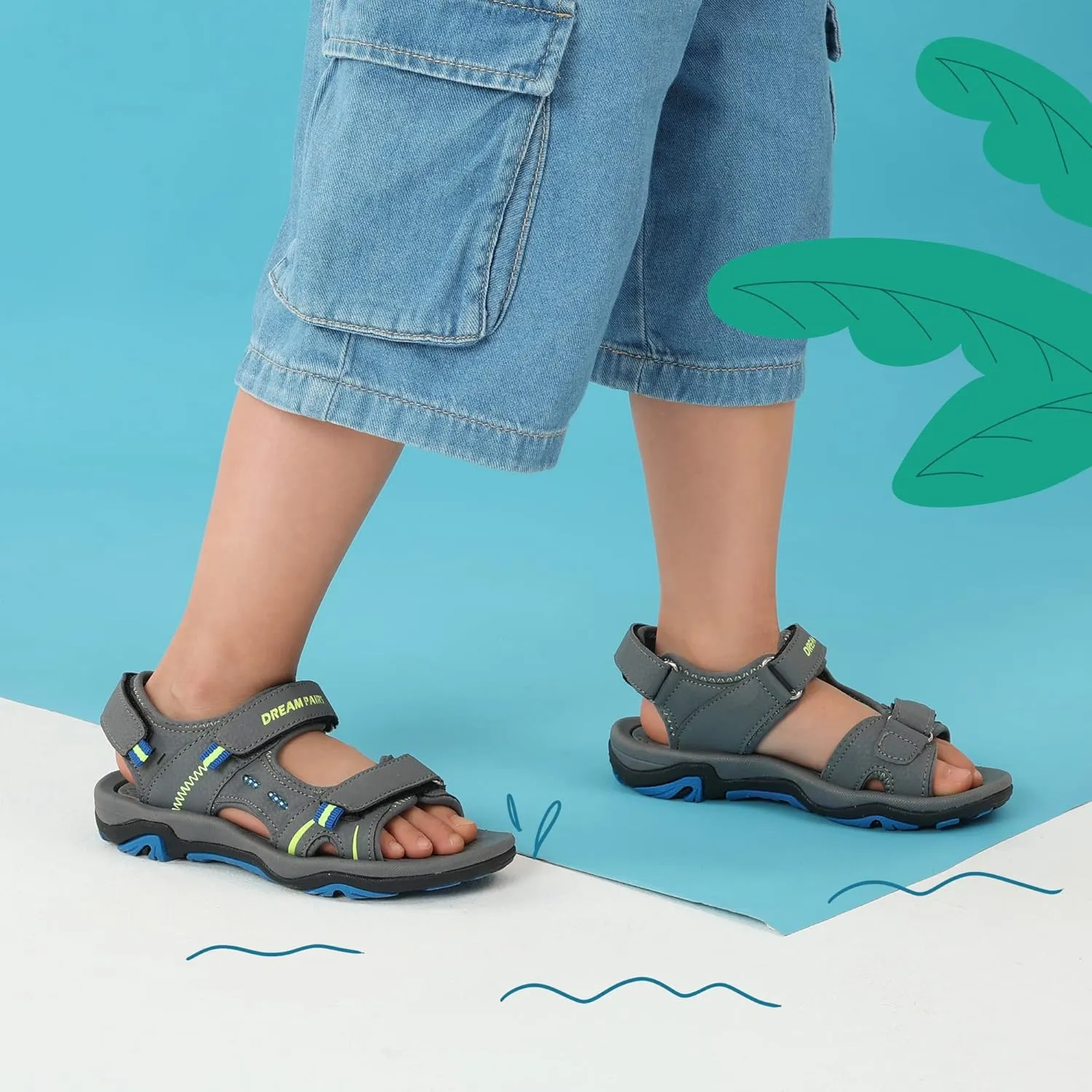 DREAM PAIRS Boys Girls Fashion Athletic Summer Sports Sandals(Toddler/Little Kid/Big Kid)