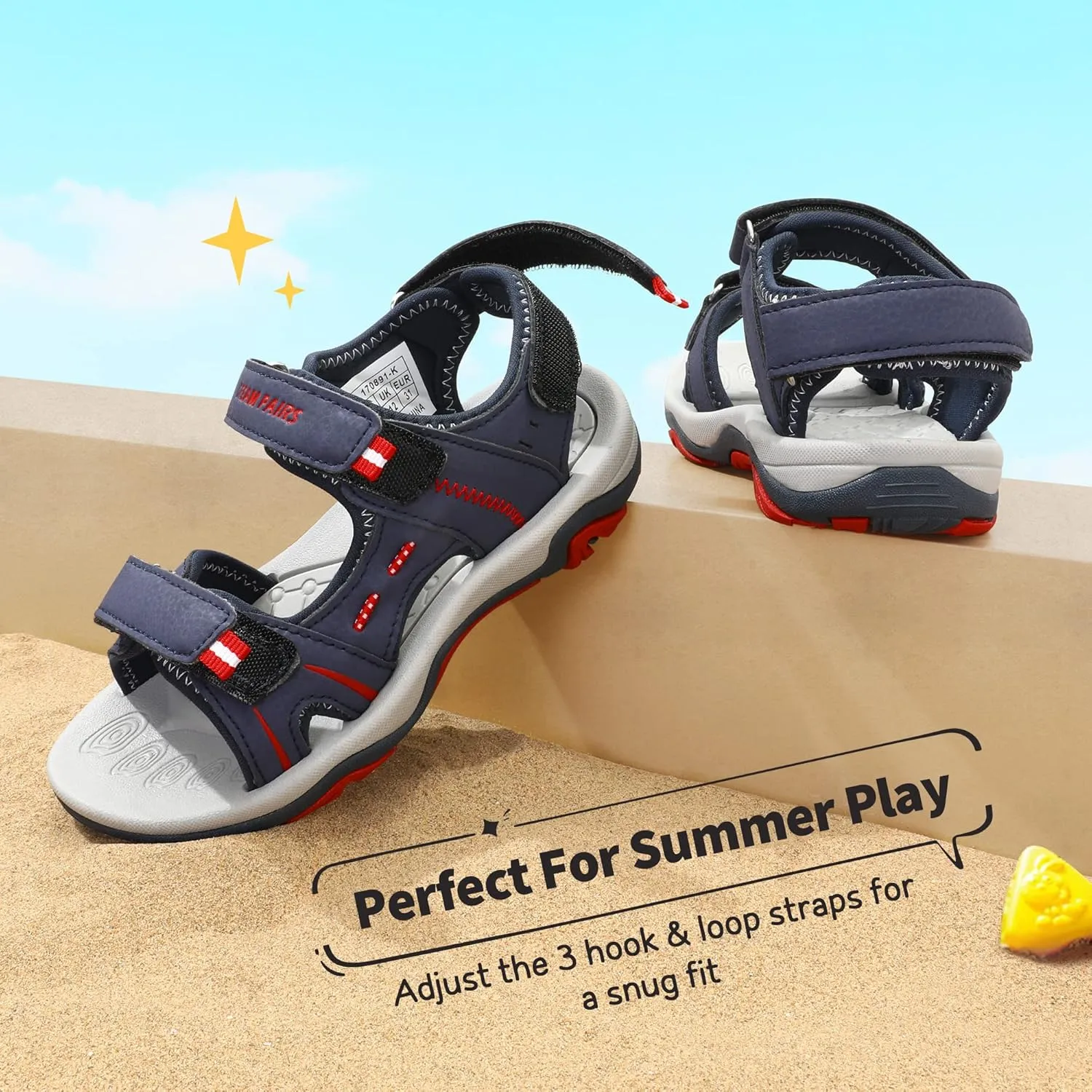 DREAM PAIRS Boys Girls Fashion Athletic Summer Sports Sandals(Toddler/Little Kid/Big Kid)