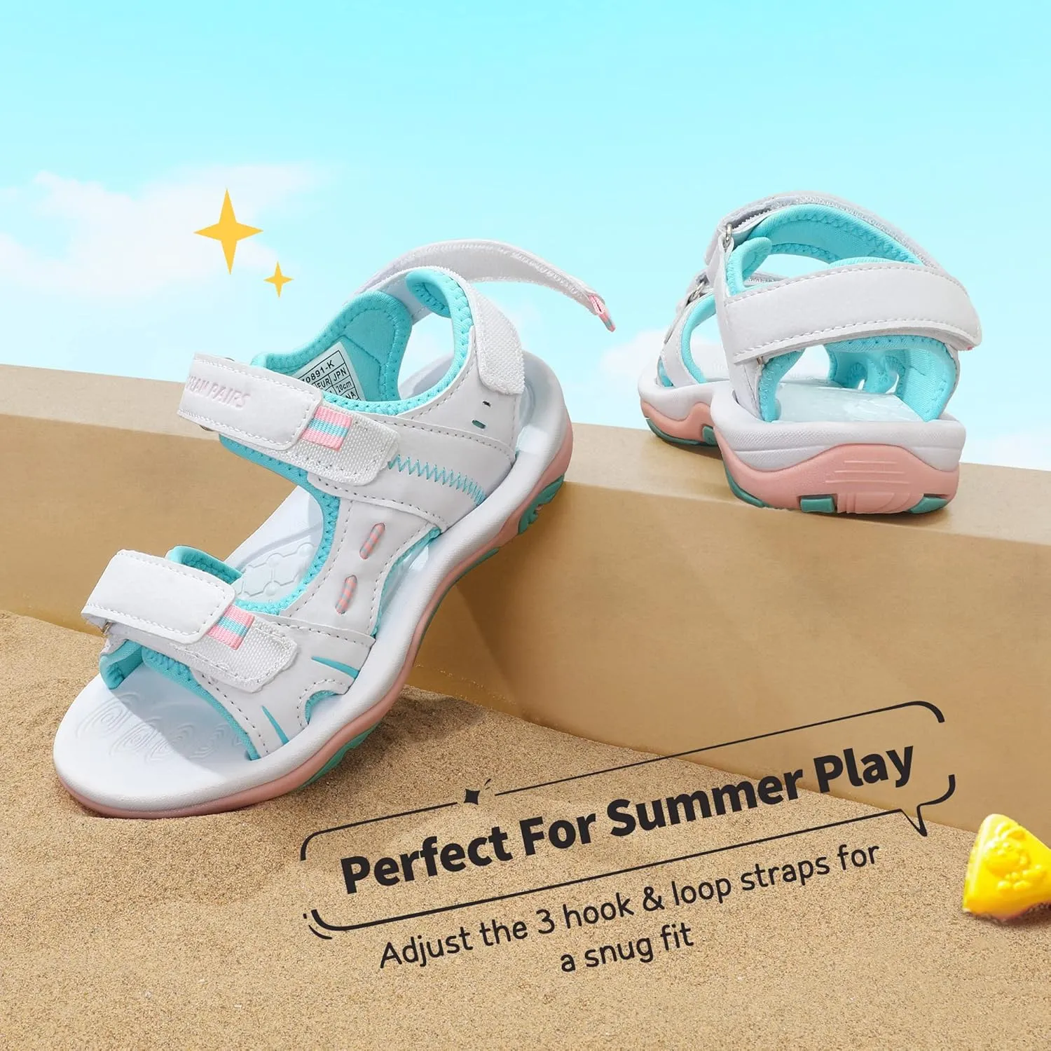 DREAM PAIRS Boys Girls Fashion Athletic Summer Sports Sandals(Toddler/Little Kid/Big Kid)