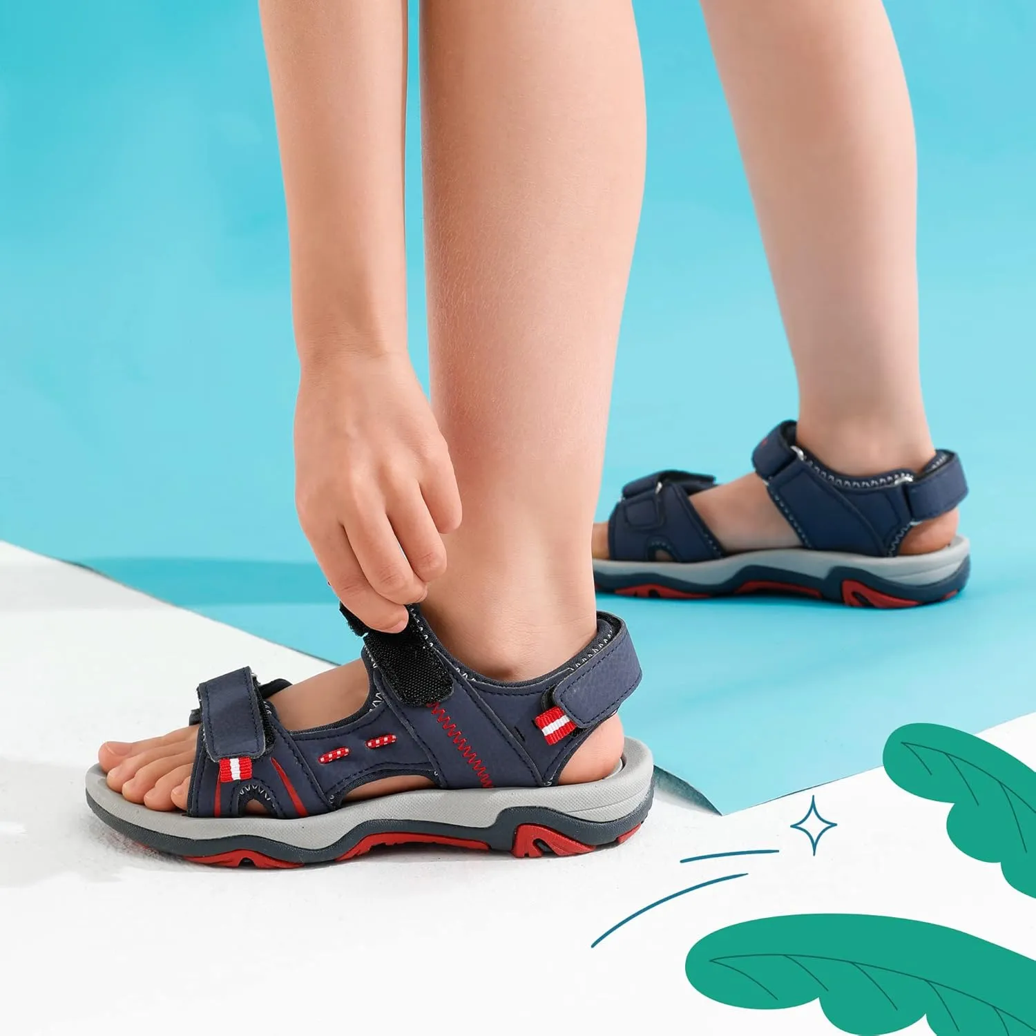 DREAM PAIRS Boys Girls Fashion Athletic Summer Sports Sandals(Toddler/Little Kid/Big Kid)