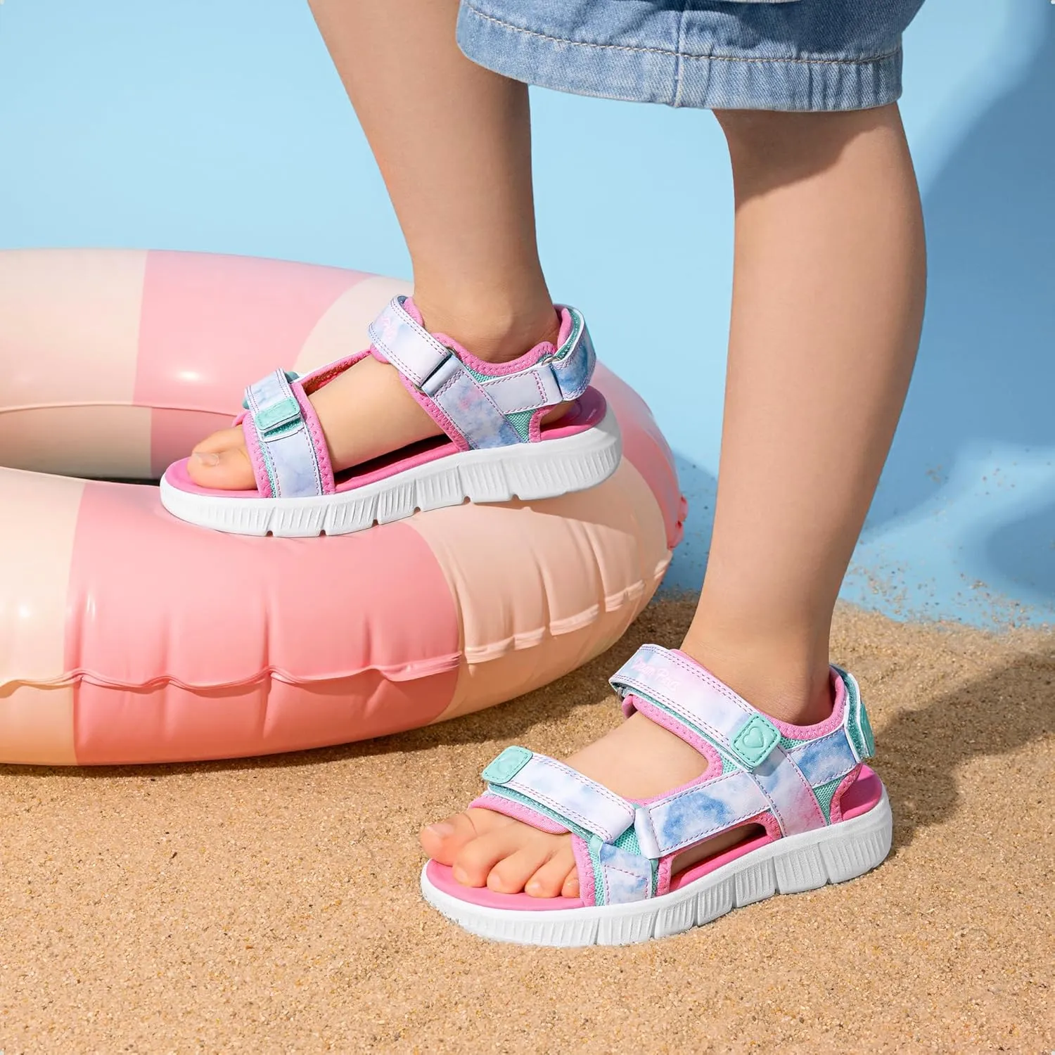 DREAM PAIRS Boys Girls Sandals Kids Athletic Summer Water Open Toe Shoes for Little/Big Kid