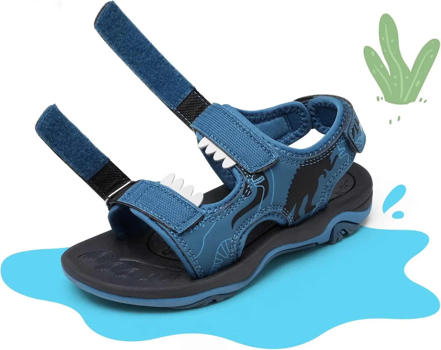DREAM PAIRS Boys Girls Sandals Summer Outdoor Athletic Kids Sport Water Shoes for Toddler/Little Kid