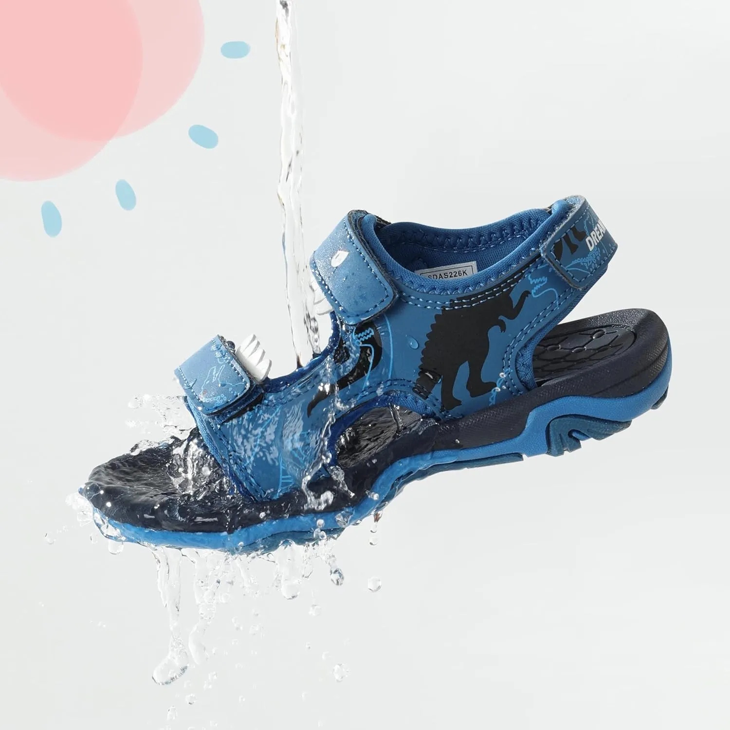 DREAM PAIRS Boys Girls Sandals Summer Outdoor Athletic Kids Sport Water Shoes for Toddler/Little Kid