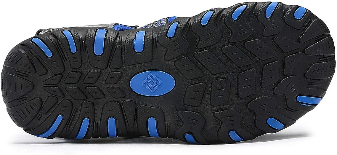 DREAM PAIRS Boys Girls Summer Outdoor Athletic Sport Sandals Hiking Beach Casual Closed Toe Adjustable Multicolor for Toddler/Little/Big Kids