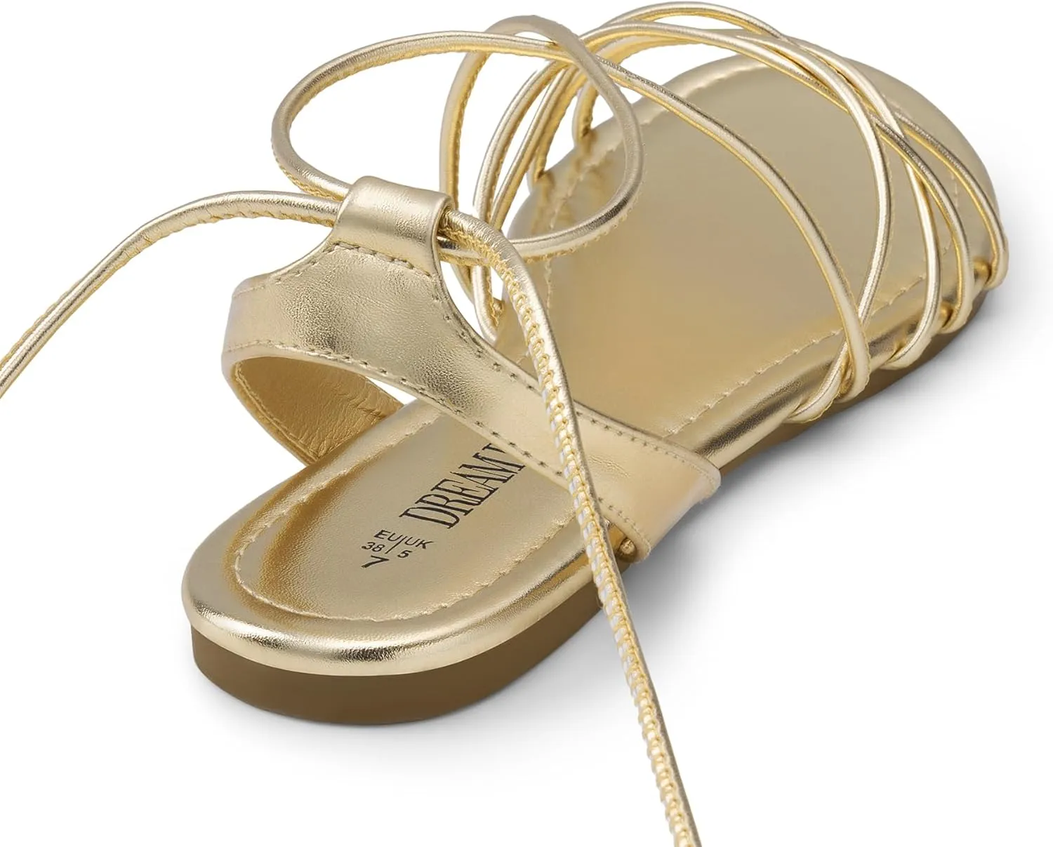 DREAM PAIRS Lace-up Gladiator Sandals Strappy Dressy Summer Flat Sandals for Women