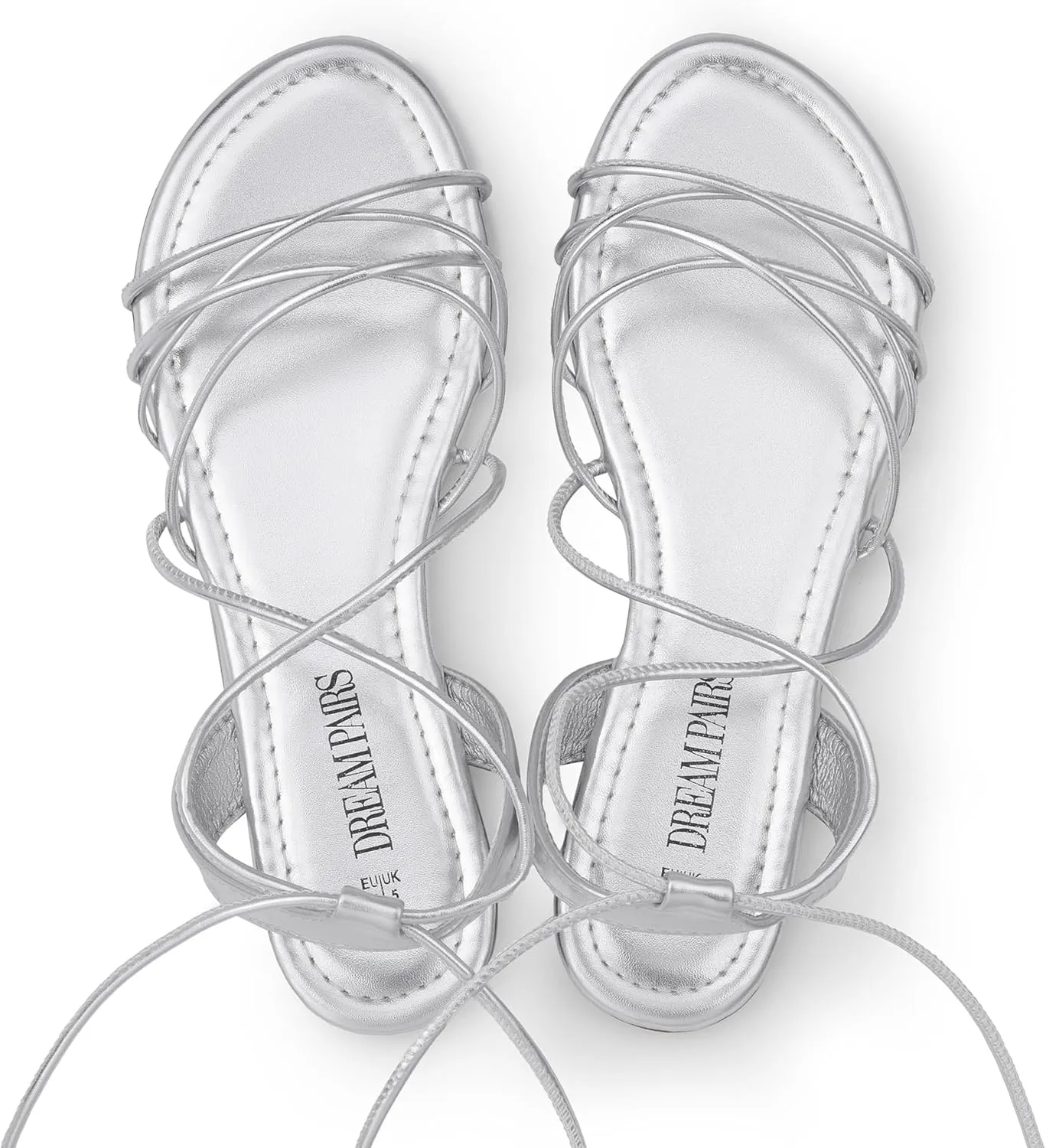 DREAM PAIRS Lace-up Gladiator Sandals Strappy Dressy Summer Flat Sandals for Women