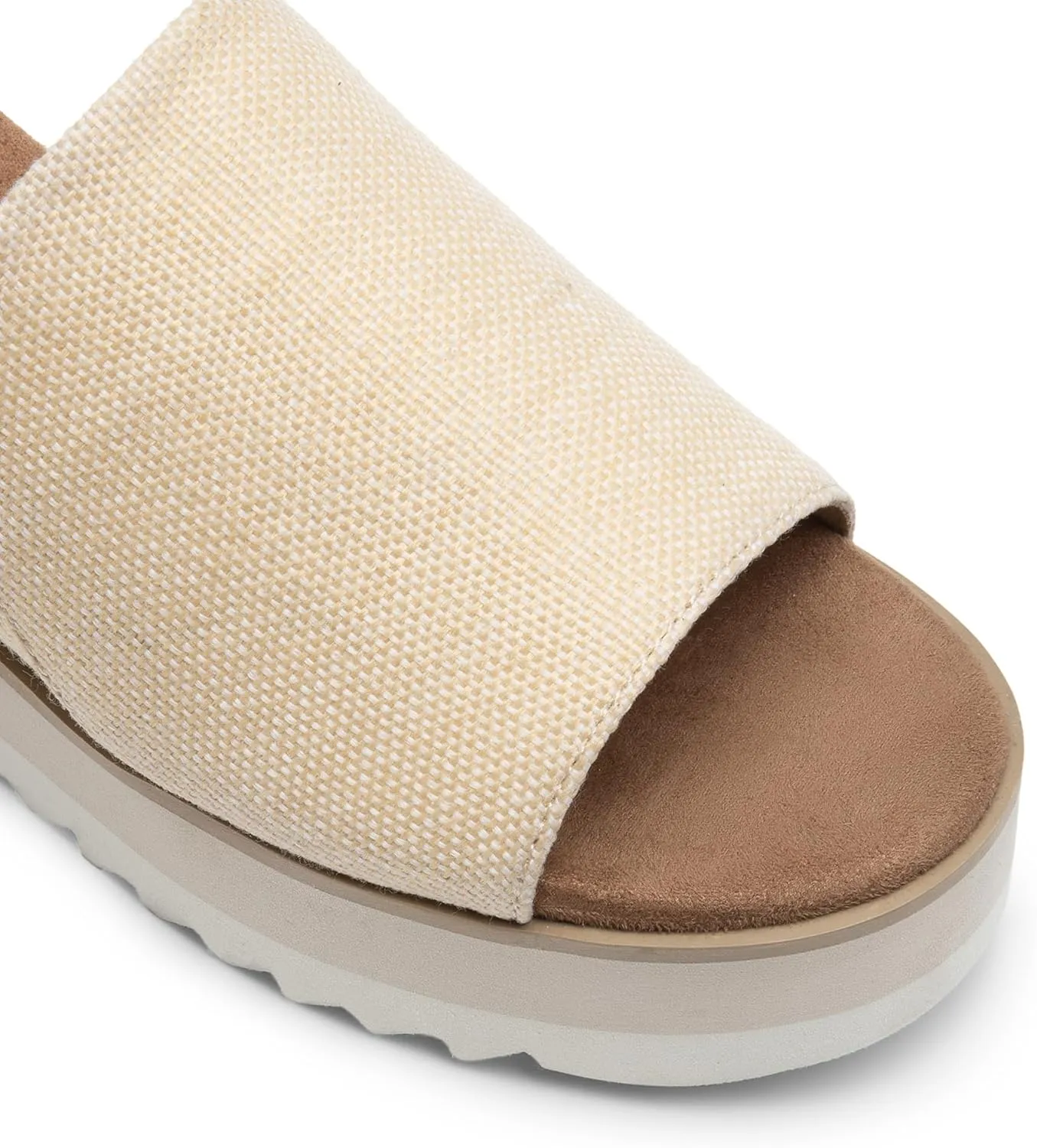 DREAM PAIRS Platform Sandals Women Slip-on Espadrille Bohemia Wedge Sandals, Comfort Dressy Summer Open Toe Canvas Slides for Women's Outdoor Walking Beach Vacation
