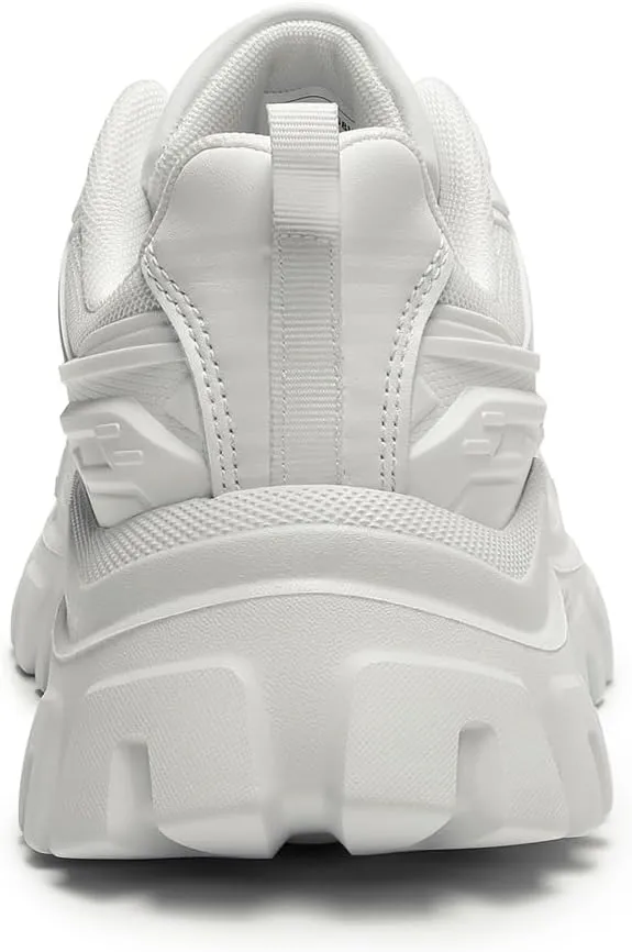 DREAM PAIRS Women Chunky Fashion Sneakers Platform Bold Lace-Up Comfortable Sneakers.