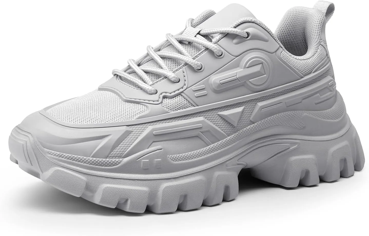 DREAM PAIRS Women Chunky Fashion Sneakers Platform Bold Lace-Up Comfortable Sneakers.