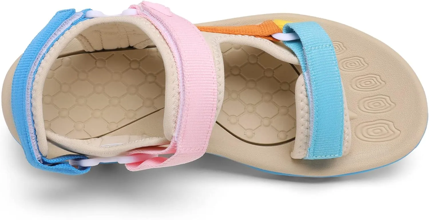 DREAM PAIRS Women’s Arch Support Hiking Sandals Sport Outdoor Athletic Comfortable Summer Beach Water Sandals