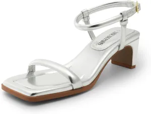 DREAM PAIRS Womens Heels Open Toe Ankle Strap Square Cute Wedding Party Sandal Comfort Dress Shoes