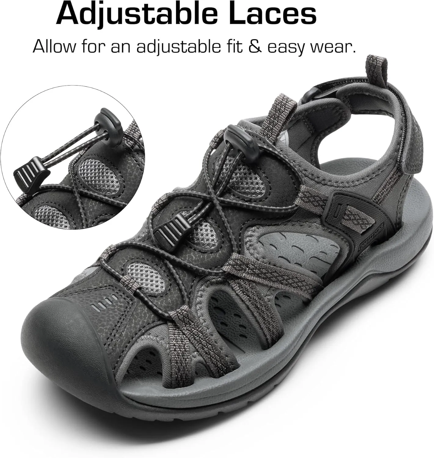 DREAM PAIRS Women's Hiking Sandals Adventurous Summer Sports Shoes Outdoor
