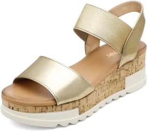 DREAM PAIRS Women's Open Toe Ankle Strap Casual Flatform Platform Wedges Sandals