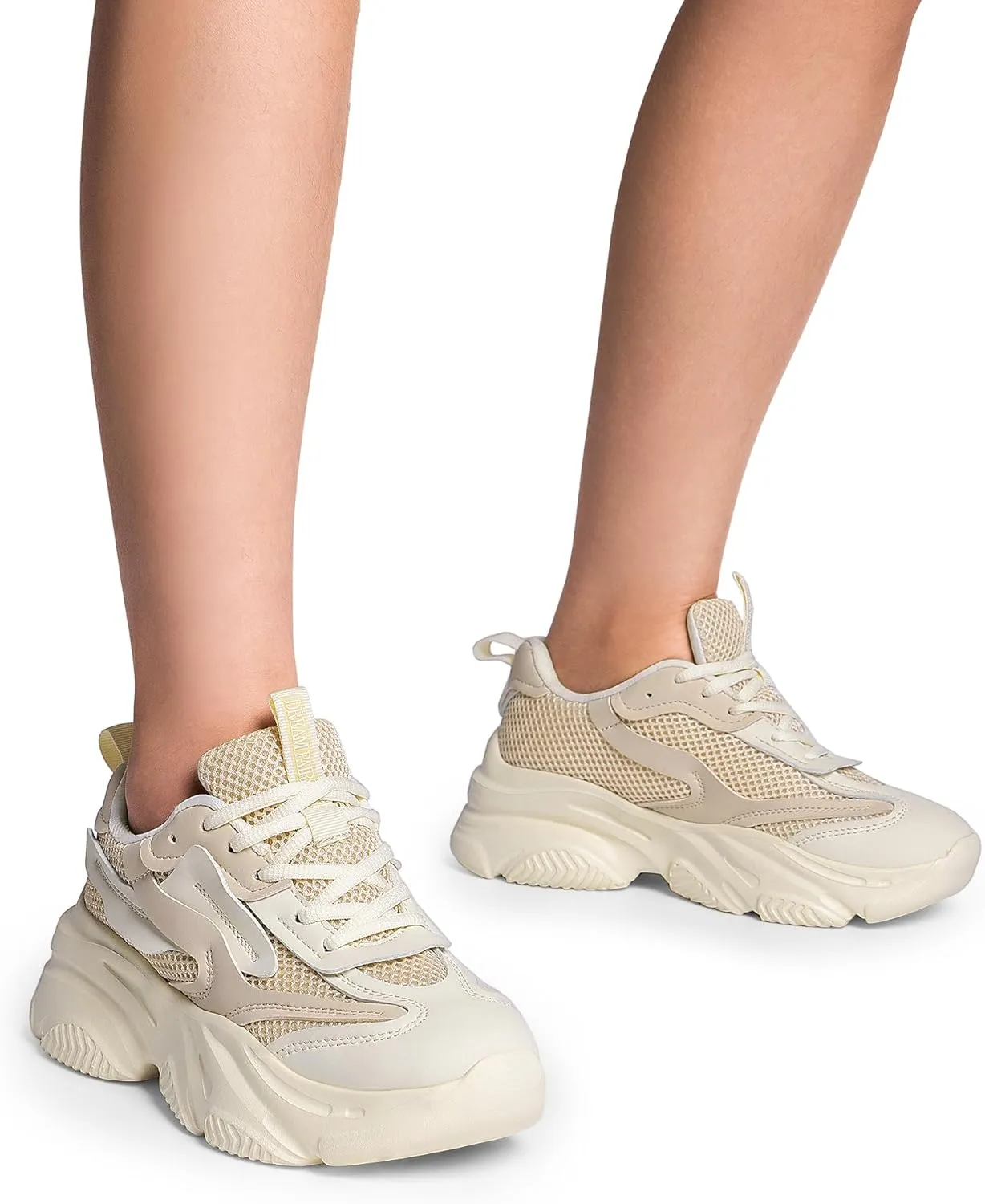 DREAM PAIRS Women's Platform Chunky Fashion Sneakers Jaxon Walking Lace-Up Comfortable Dad Sneakers Workout Sport Work Casual Tennis Shoes