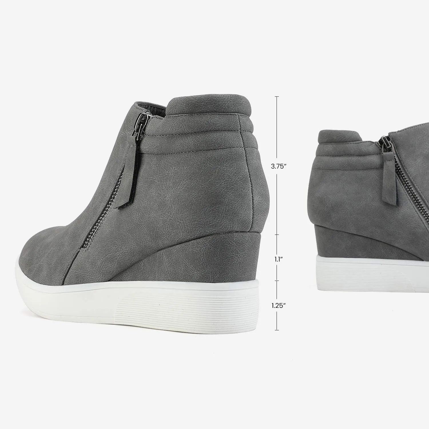 DREAM PAIRS Women’s Platform Wedge Sneakers Ankle Booties