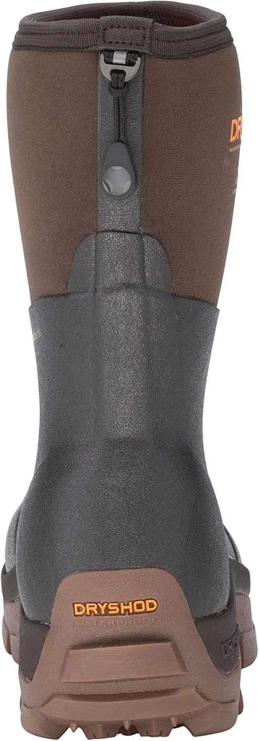 Dryshod Women's Haymaker Mid Hard Working Boots|Rubber | Waterproof | Brown |HAY-WM-BR