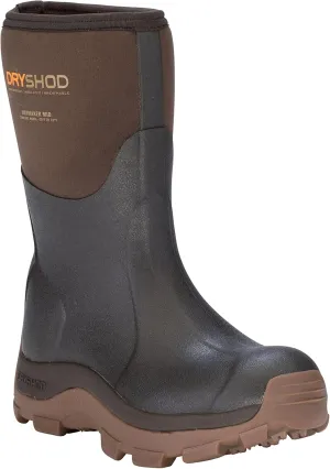 Dryshod Women's Haymaker Mid Hard Working Boots|Rubber | Waterproof | Brown |HAY-WM-BR