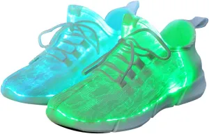 Fiber Optic LED Light up Shoes for Kids, Men and Women, Lightweight Sneakers USB Charging Glowing Party Shoes (US
