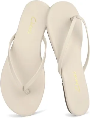 Flat Leather Flip Flops for Women, Comfortable Dressy Thong Sandals 2025 Summer and Spring Vacation Essentials, Chanclas Para Mujer