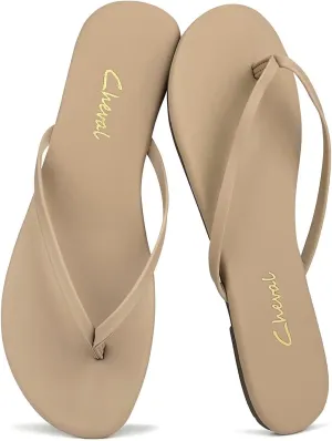 Flat Leather Flip Flops for Women, Comfortable Dressy Thong Sandals 2025 Summer and Spring Vacation Essentials, Chanclas Para Mujer