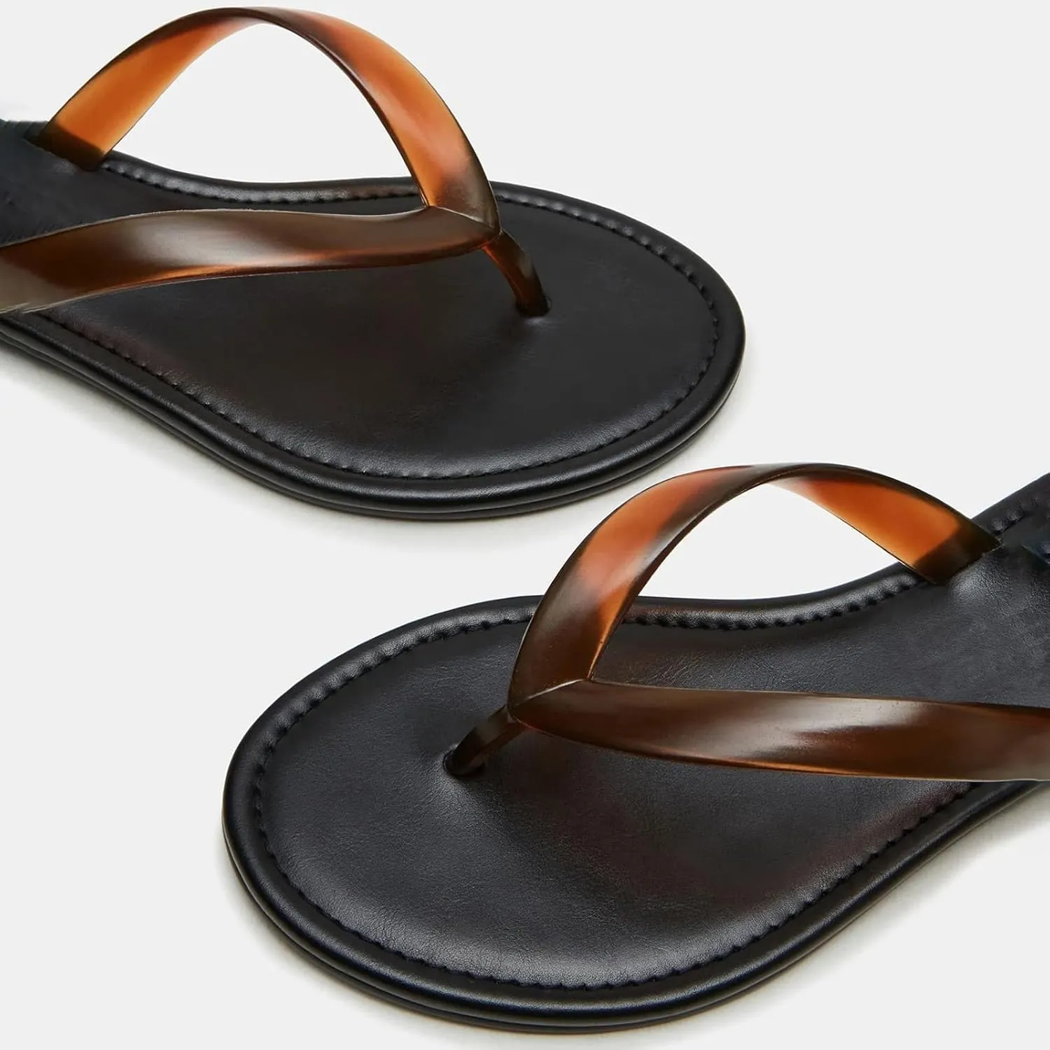 Flip Flops for Women Comfortable Transparent Beach Sandals Lightweight Slip on Walking Thong Sandals