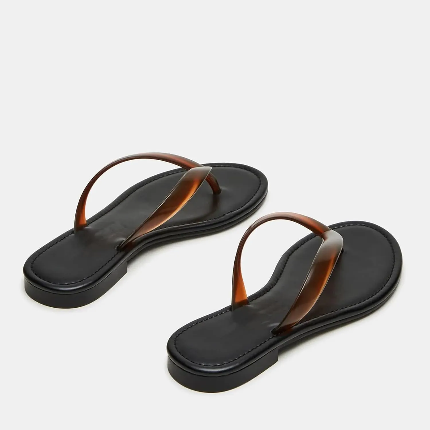 Flip Flops for Women Comfortable Transparent Beach Sandals Lightweight Slip on Walking Thong Sandals