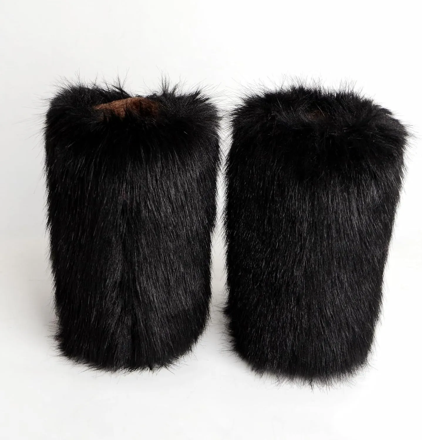 Fluffy Faux Fur Boots for Women Mid-Calf Furry Snow Boots
