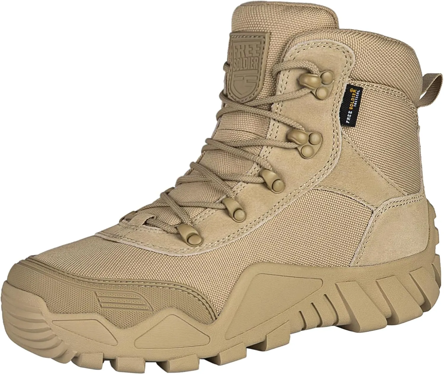 FREE SOLDIER Men's Waterproof Hiking Military Boots