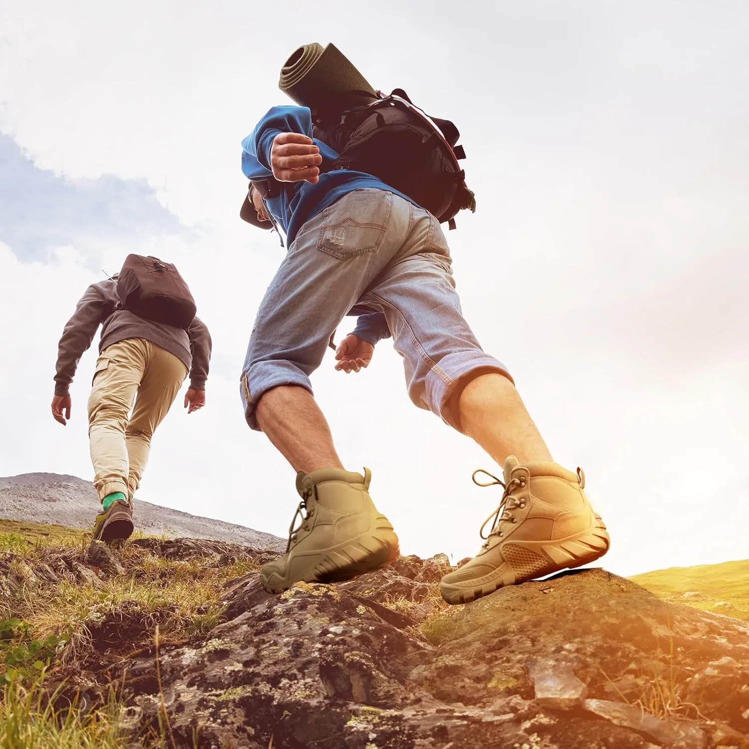 FREE SOLDIER Men's Waterproof Hiking Military Boots